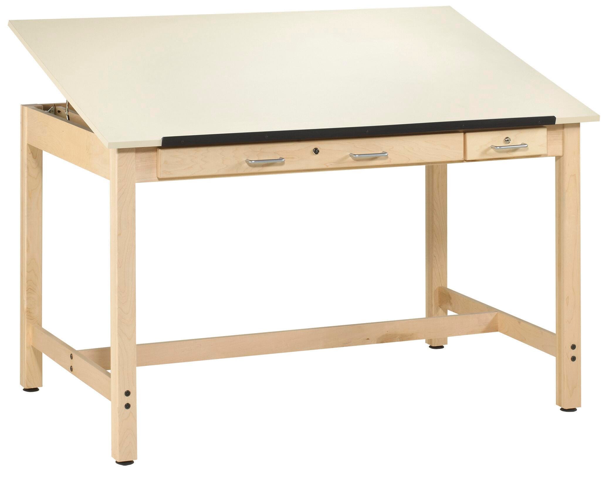 Diversified Woodcrafts Instructors Drafting Table, 72 x 37-1/2 x 37, Maple 599213